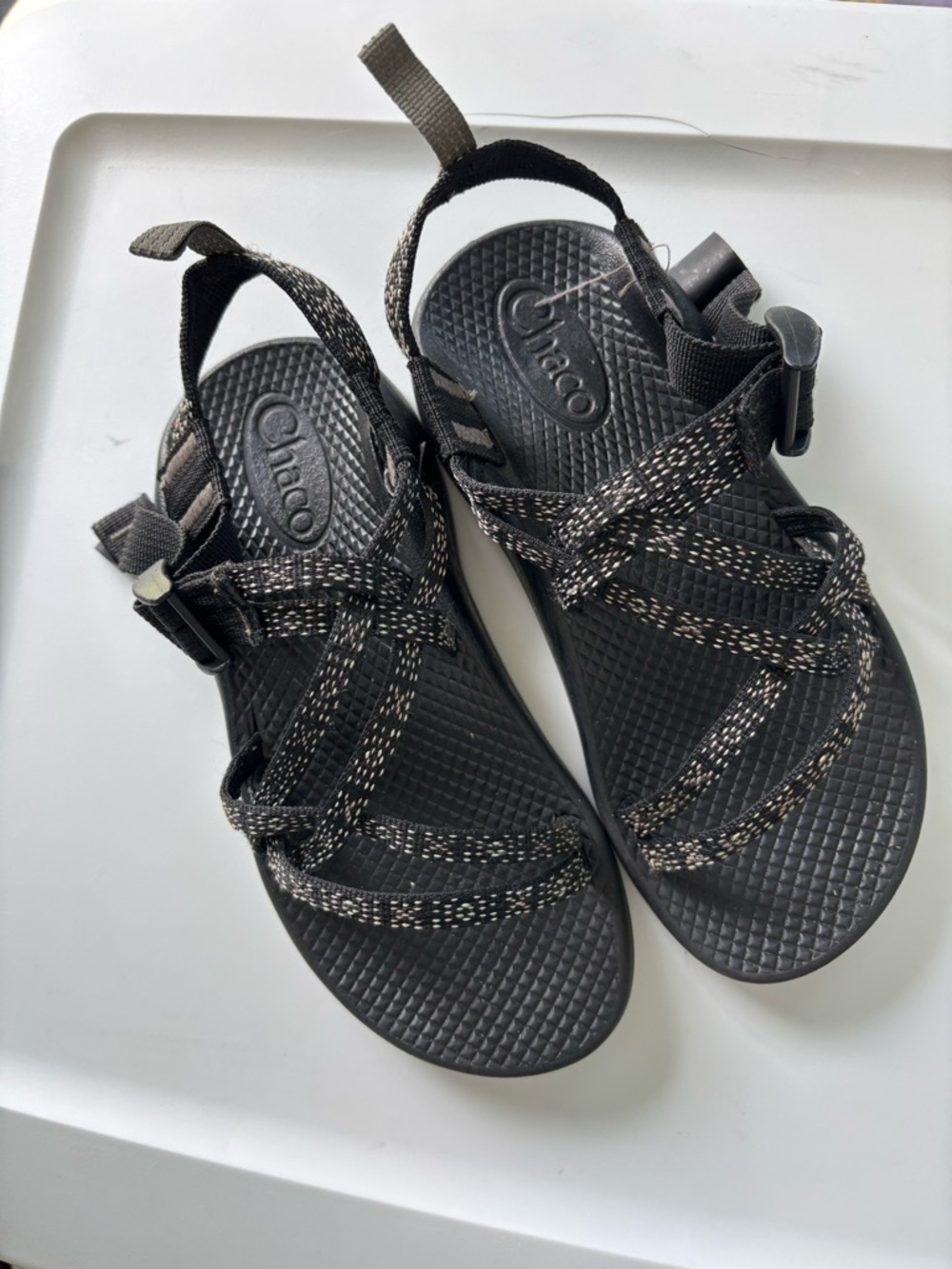 Chaco ZX/1 EcoTread Kids' sandals in Black Pattern Size US Kids 2